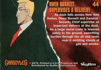 1995 Skybox Gargoyles #44 Owen Burnett Supervises a Delivery Back
