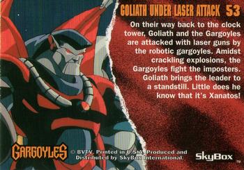1995 Skybox Gargoyles #53 Goliath Under Laser Attack Back