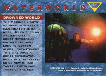 1995 Ultra Waterworld #76 Drowned World Back