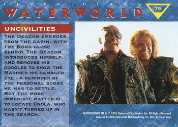 1995 Ultra Waterworld #79 Uncivilities Back