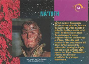 1995 Fleer Ultra Babylon 5 #14 Na'toth Back