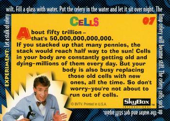 1995 SkyBox Bill Nye, The Science Guy #7 How many cells are in your body? Back