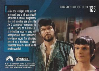 1995 SkyBox Star Trek: The Next Generation Season 2 #126 Counselor Deanna Troi Back