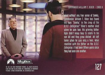 1995 SkyBox Star Trek: The Next Generation Season 2 #127 Commander William T. Riker Back