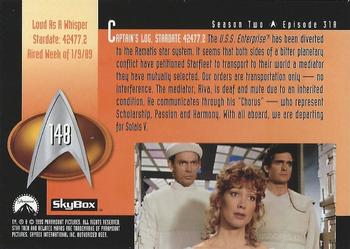 1995 SkyBox Star Trek: The Next Generation Season 2 #148 Loud As A Whisper Back