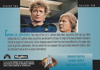 1995 SkyBox Star Trek: The Next Generation Season 2 #155 Unnatural Selection Back
