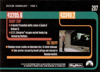 1995 SkyBox Star Trek: The Next Generation Season 3 #207 Mission Chronology - Card C Back