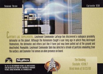 1995 SkyBox Star Trek: The Next Generation Season 3 #245 The Bonding Back
