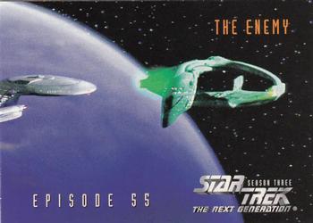 1995 SkyBox Star Trek: The Next Generation Season 3 #252 The Enemy Front