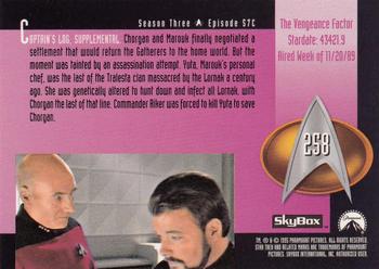 1995 SkyBox Star Trek: The Next Generation Season 3 #258 The Vengeance Factor Back
