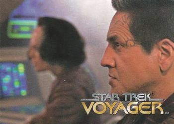 1995 SkyBox Star Trek: Voyager Season One Series One #2 Desperate Flight Front