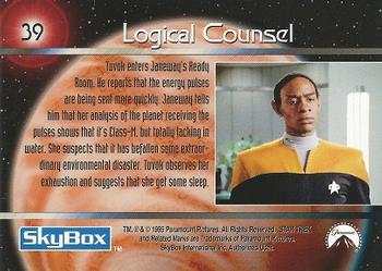 1995 SkyBox Star Trek: Voyager Season One Series One #39 Logical Counsel Back