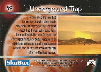 1995 SkyBox Star Trek: Voyager Season One Series One #59 Underground Trap Back