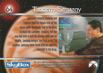 1995 SkyBox Star Trek: Voyager Season One Series One #64 Tandem Strategy Back
