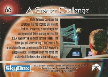 1995 SkyBox Star Trek: Voyager Season One Series One #66 A Greater Challenge Back