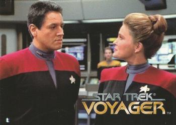 1995 SkyBox Star Trek: Voyager Season One Series One #72 Where No One Has Gone Before Front
