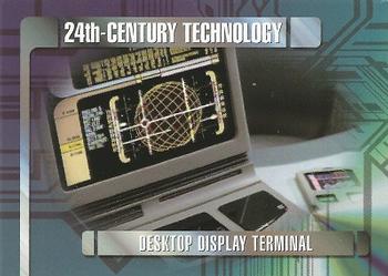 1995 SkyBox Star Trek: Voyager Season One Series One #92 Desktop Display Terminal Front