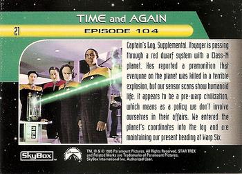 1995 SkyBox Star Trek: Voyager Season One Series Two #21 Time and Again Back