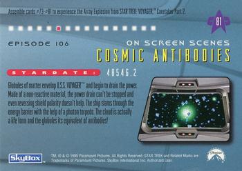 1995 SkyBox Star Trek: Voyager Season One Series Two #81 Cosmic Antibodies Back