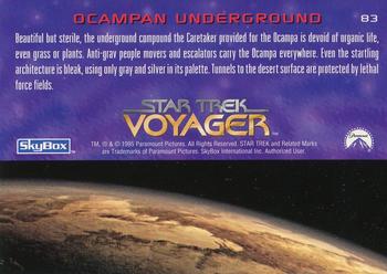 1995 SkyBox Star Trek: Voyager Season One Series Two #83 Ocampan Underground Back