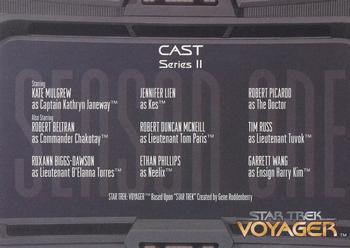 1995 SkyBox Star Trek: Voyager Season One Series Two #88 Cast, Production Credits - Series II Front