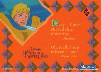 1996 Skybox Hunchback of Notre Dame #37 Easy - I just shaved this morning Back