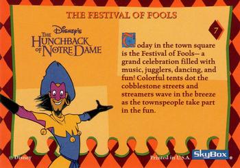 1996 SkyBox Hunchback of Notre Dame #7 The Festival of Fools Back