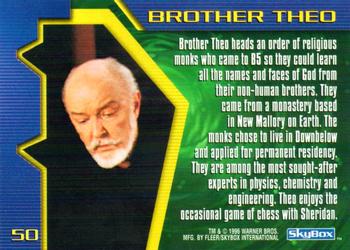 1996 SkyBox Babylon 5 #50 Brother Theo Back
