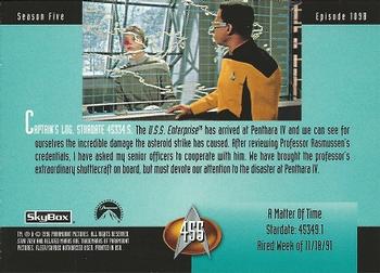 1996 SkyBox Star Trek: The Next Generation Season 5 #455 A Matter Of Time Back