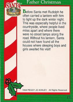 1994 TCM Santa Around The World - Foil #F5 Father Christmas Back