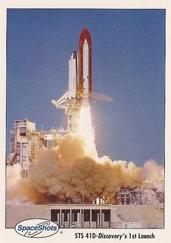 1990-92 Space Ventures Space Shots #0296 STS 41D - Discovery's 1st Launch Front