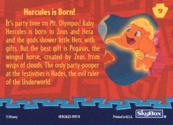 1997 Skybox Disney Hercules #3 Hercules is Born! Back