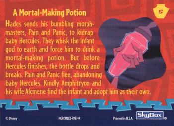 1997 Skybox Disney Hercules #5 A Mortal-Making Potion Back