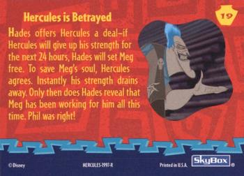 1997 Skybox Disney Hercules #19 Hercules is Betrayed Back