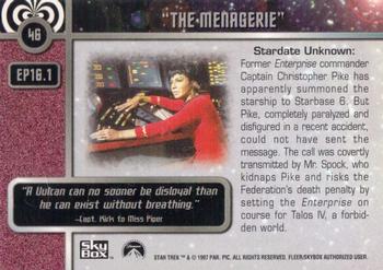 1997 SkyBox Star Trek Original Series 1 #46 EP16.1   The Menagerie Back