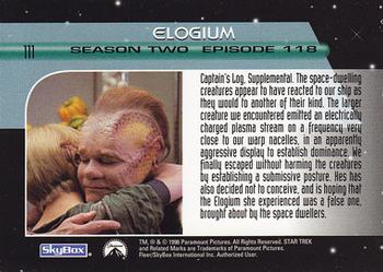 1997 SkyBox Star Trek: Voyager Season 2 #111 Elogium Back
