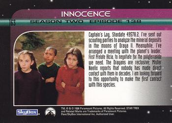 1997 SkyBox Star Trek: Voyager Season 2 #163 Innocence Back