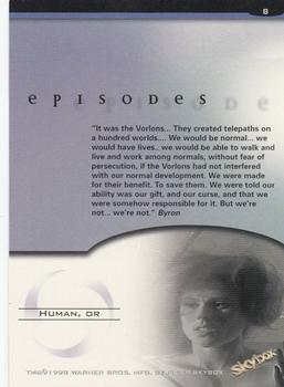 1998 Fleer Babylon 5 Season 5 #8 Secrets of the Soul Back