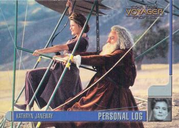 1998 SkyBox Star Trek Voyager Profiles #05 Kathryn Janeway - Personal Log - KJ1.5 Front