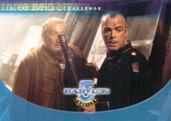 1999 SkyBox Babylon 5: Profiles #28 Three Held Steady In the Face of Challenge Front