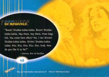 1999 SkyBox Babylon 5: Profiles #48 A Guide Of Resource Back