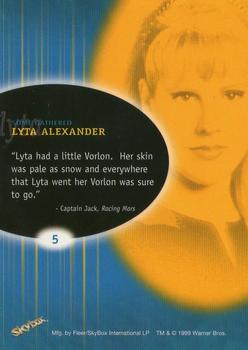 1999 SkyBox Babylon 5: Profiles #5 Some Gathered: Lyta Alexander Back