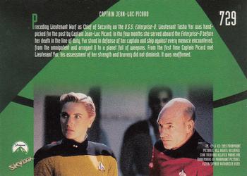 1999 SkyBox Star Trek: The Next Generation Season 7 #729 Lieutenant Tasha Yar Back
