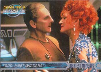 1999 SkyBox Star Trek: Deep Space Nine: Memories from the Future #7 Odo, Meet Lwaxana Front