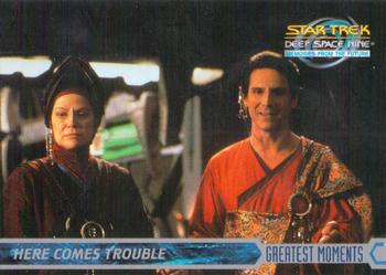 1999 SkyBox Star Trek: Deep Space Nine: Memories from the Future #9 Here Comes Trouble Front