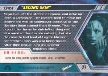 1999 SkyBox Star Trek: Deep Space Nine: Memories from the Future #27 Kira the Cardassian Back