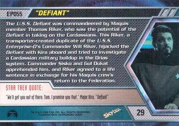 1999 SkyBox Star Trek: Deep Space Nine: Memories from the Future #29 Tom Riker Returns Back