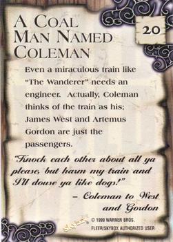1999 Fleer Wild Wild West the Movie #20 A Coal Man Named Coleman Back
