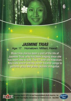 2004 Fleer American Idol Season 3 #6 Jasmine Trias Back