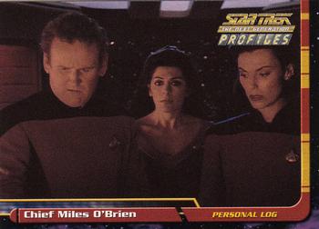 2000 SkyBox Star Trek The Next Generation Profiles #8 Chief Miles O'Brien Front